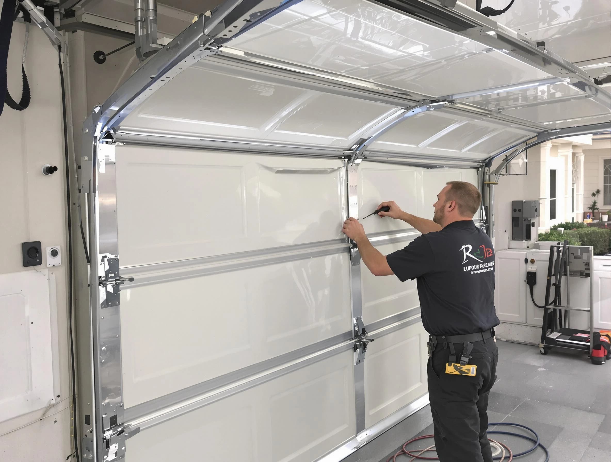 Buffalo Grove Garage Door Repair professional performing panel repair in Buffalo Grove