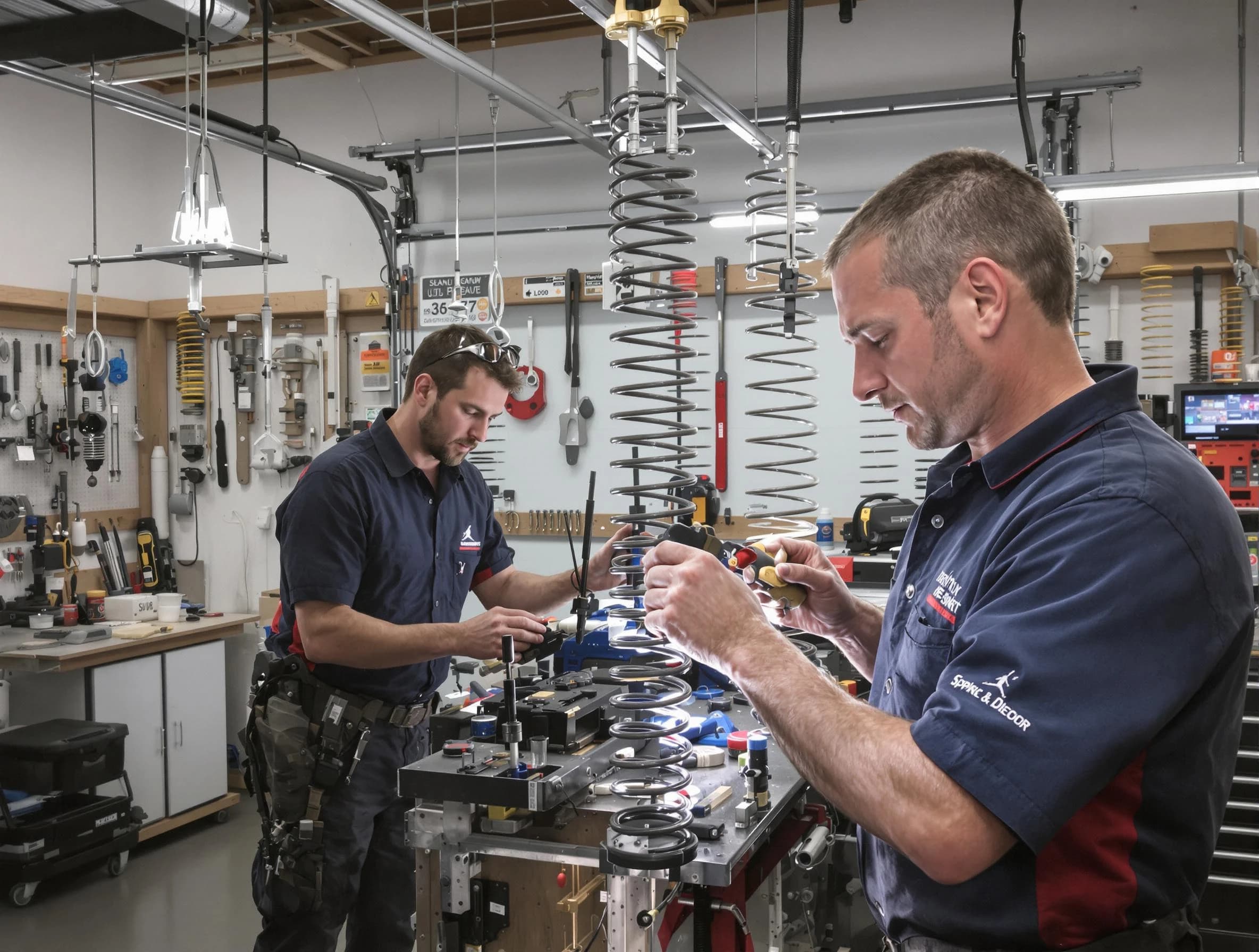 Garage door spring repair service by Buffalo Grove Garage Door Repair in Buffalo Grove