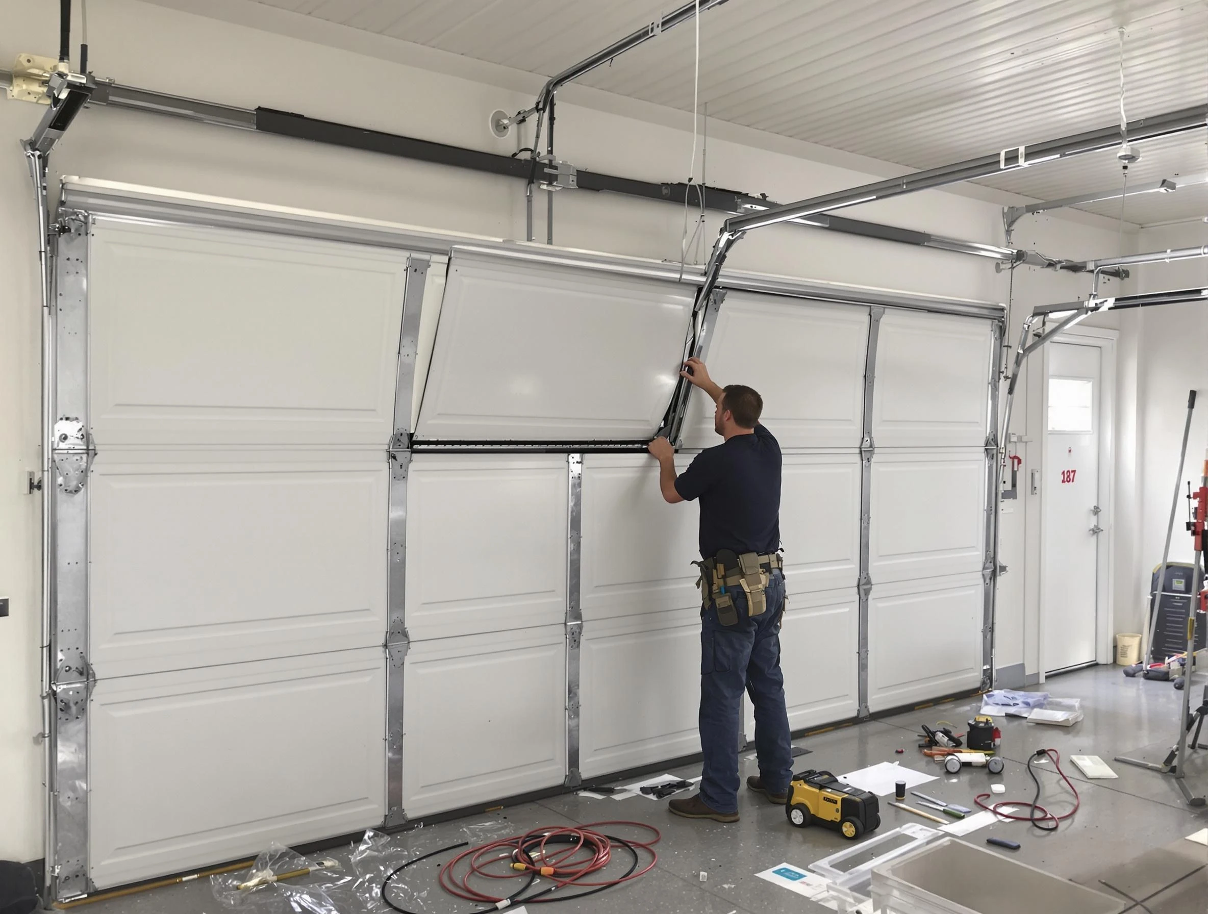Garage Door Section Replacement in Buffalo Grove