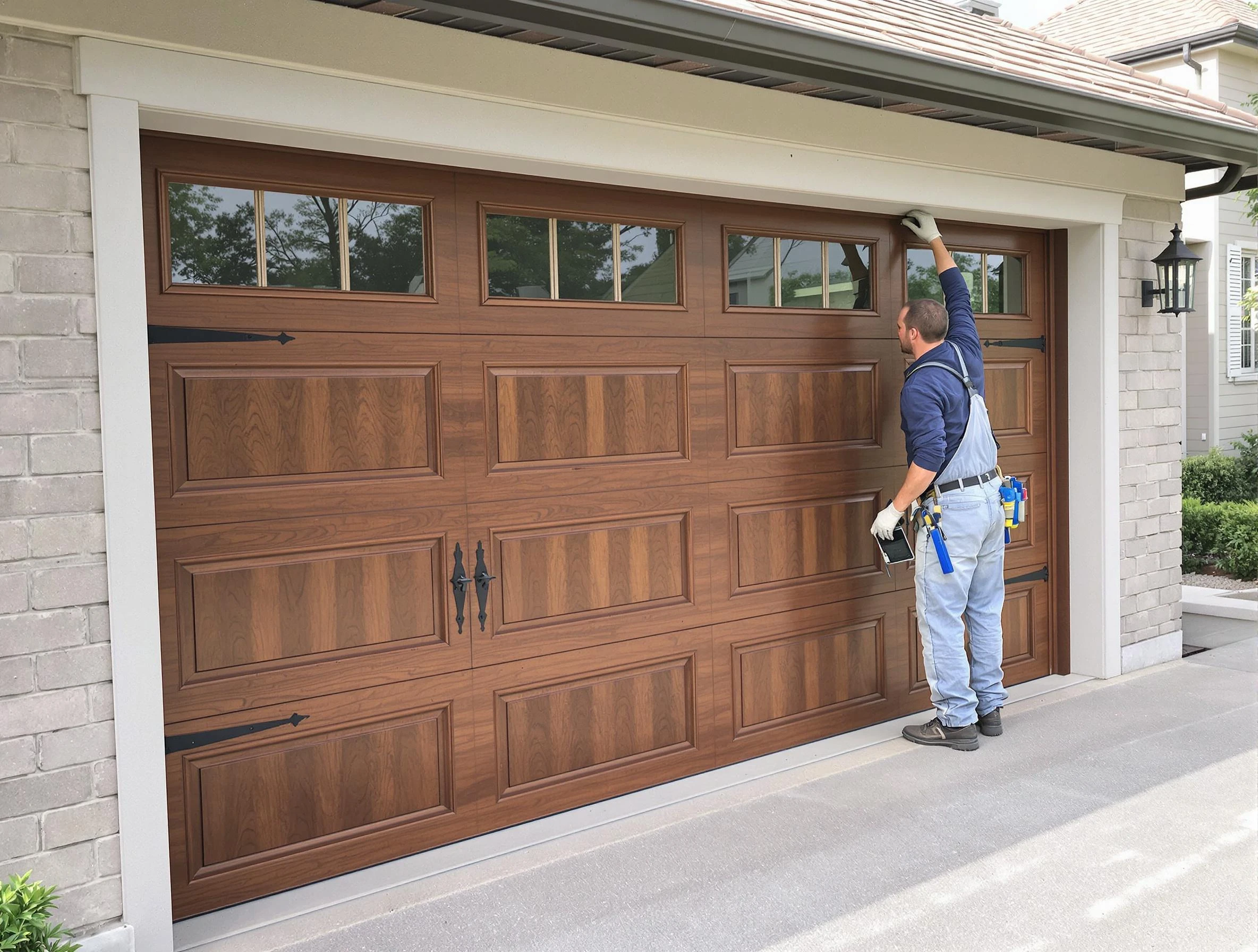 Custom garage door showcase by Buffalo Grove Garage Door Repair in Buffalo Grove