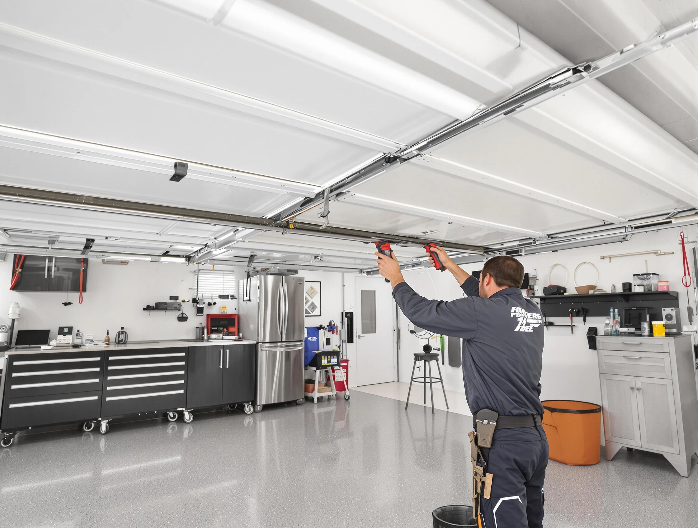 Overhead garage door repair service by Buffalo Grove Garage Door Repair in Buffalo Grove